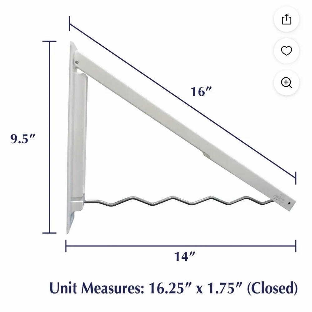 Retractable Clothes Hanger - White